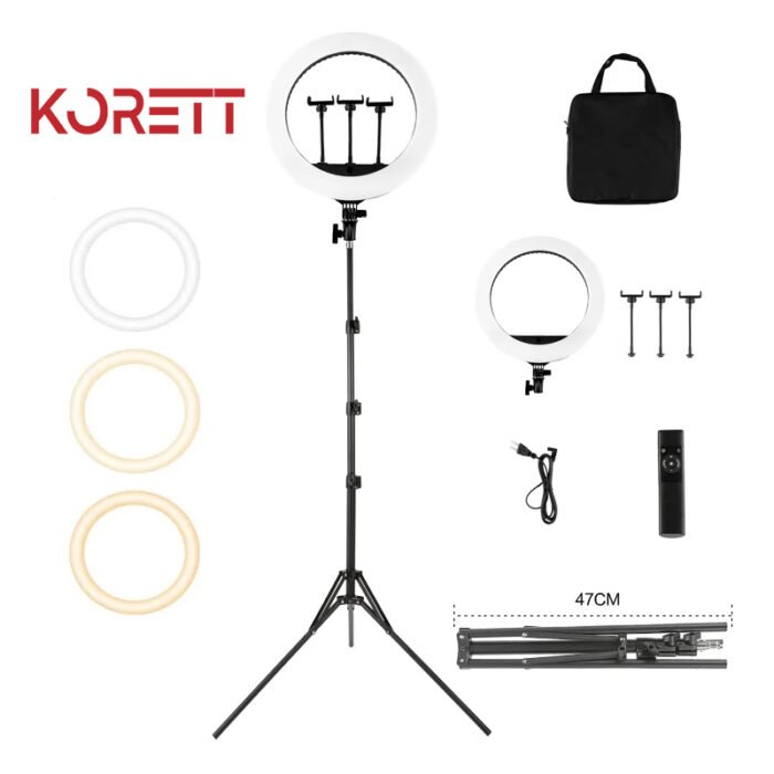 Korett 18N' 18 inch LED Ring Light with Tripod Stand