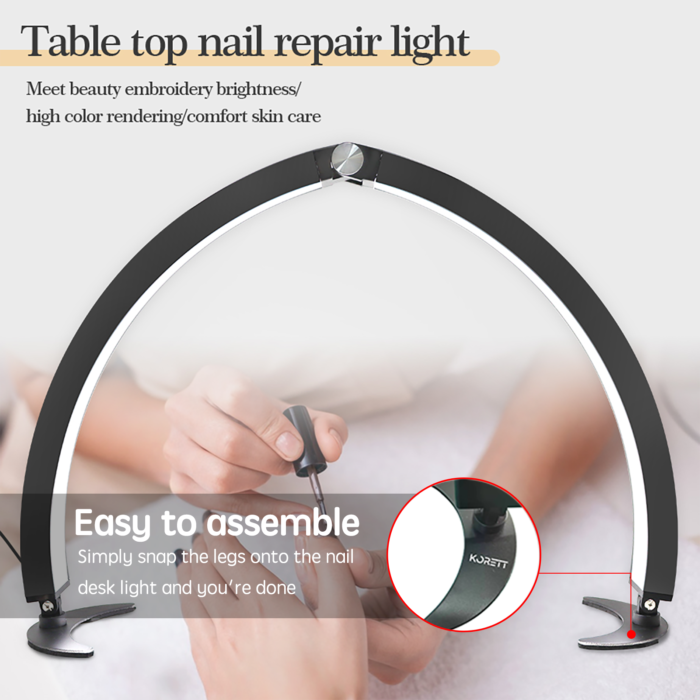 Korett M10X Half Moon Light for Nail Tables - Image 2